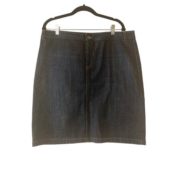 Banana Republic Vintage Y2K Denim Jean Skirt Women's Stretch Size 14 Classic - Picture 1 of 7